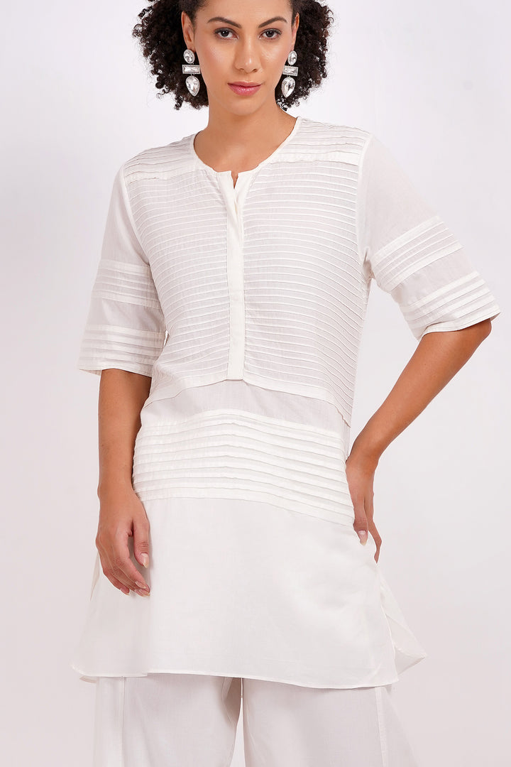 White Cotton Kurta