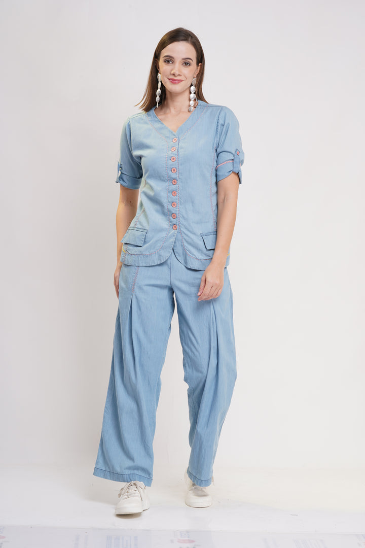 Dreamy Blue Denim Co-Ord Set