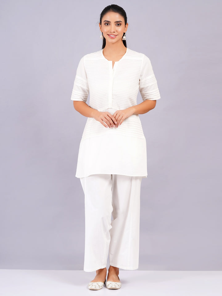 Schiffli Crop Top| Pearl White| Party & Beach Wear | Available in Plus Sizes | pamawomen.com