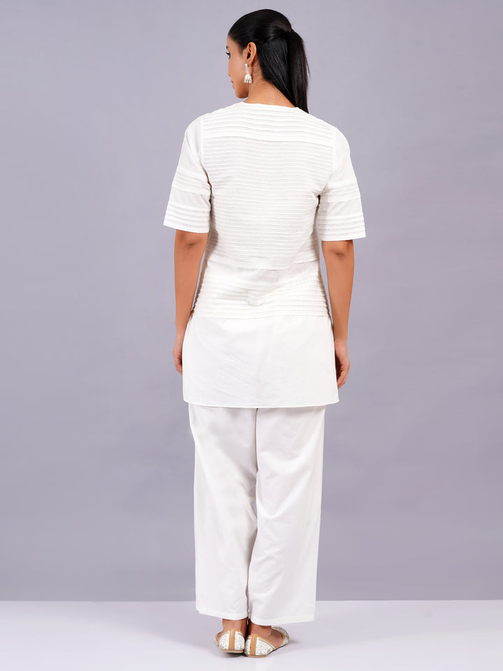 Schiffli Crop Top| Pearl White| Party & Beach Wear | Available in Plus Sizes | pamawomen.com