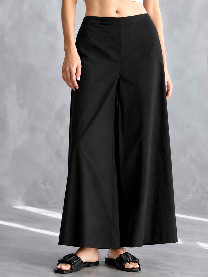 Wide Leg Pants - Black