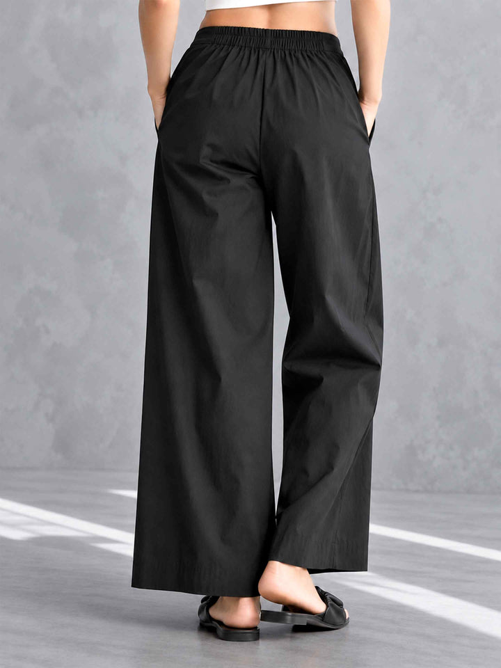 Wide Leg Pants - Black